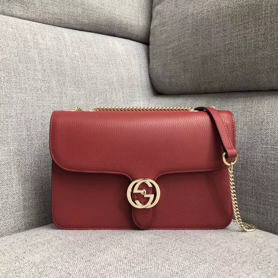 Gucci GG Cowhide top quality Shoulder Bag 510303 red