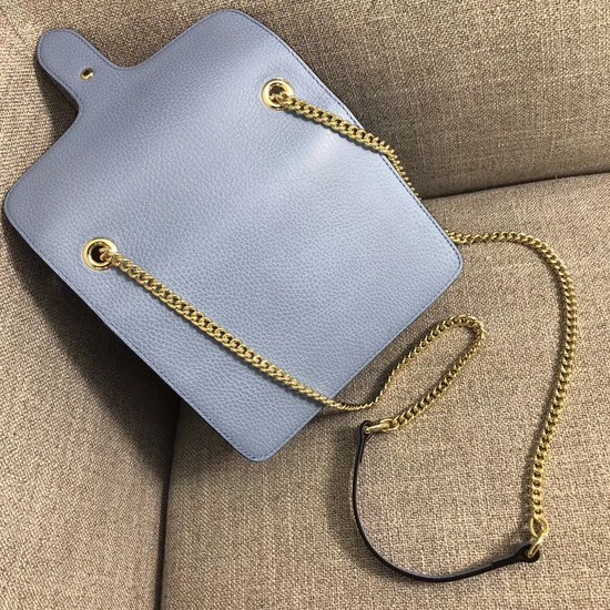 Gucci GG Cowhide top quality Shoulder Bag 510304 Sky blue