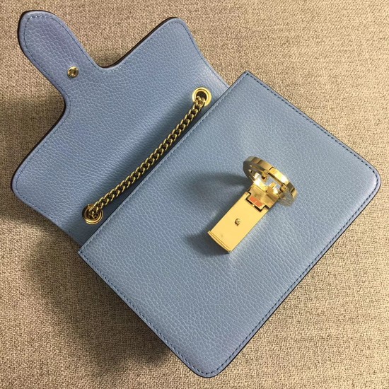 Gucci GG Cowhide top quality Shoulder Bag 510304 Sky blue