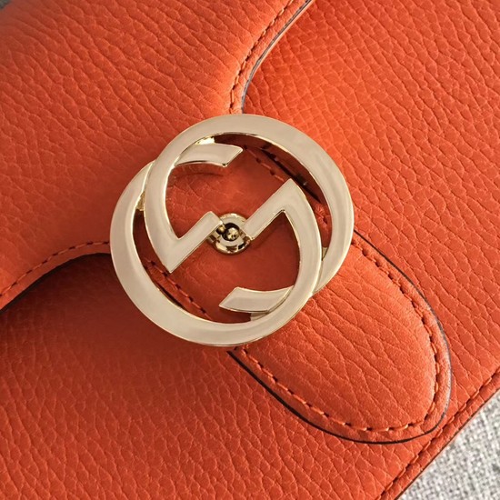 Gucci GG Cowhide top quality Shoulder Bag 510304 orange