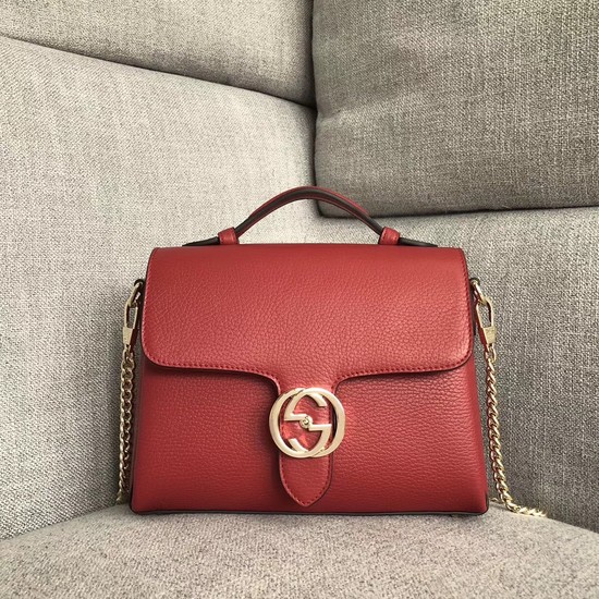 Gucci GG Cowhide top quality tote bag 510302 red