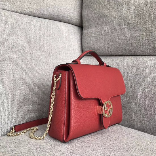 Gucci GG Cowhide top quality tote bag 510302 red