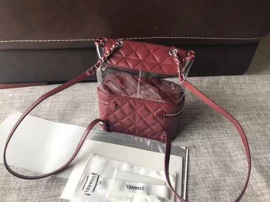 Chanel Original Calfskin Leather Backpack 83429 red