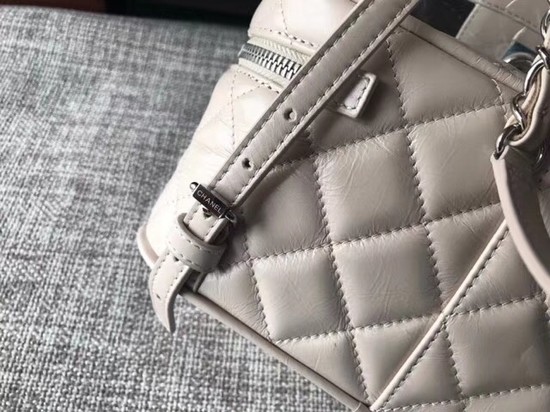 Chanel Original Calfskin Leather Backpack 83429 white