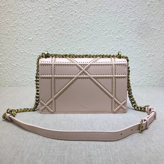 Dior DIORAMA BAG STUDDED LAMBSKIN M0422 pink