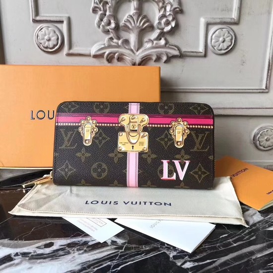 Louis Vuitton Zippy Wallet Monogram Canvas M62616 rose