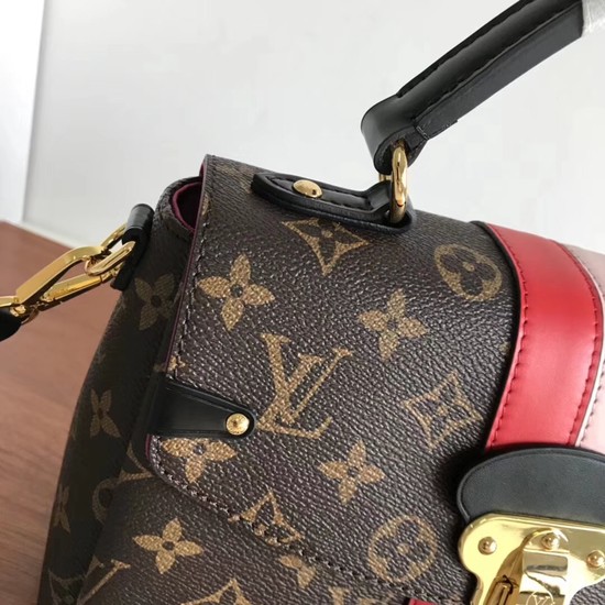 Louis vuitton original monogram canvas ONE HANDLE 48998 pink&red