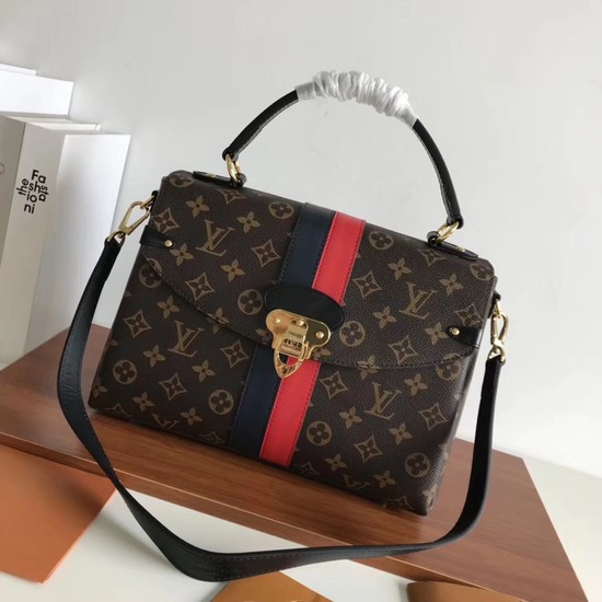 Louis vuitton original monogram canvas ONE HANDLE 48998 red&black