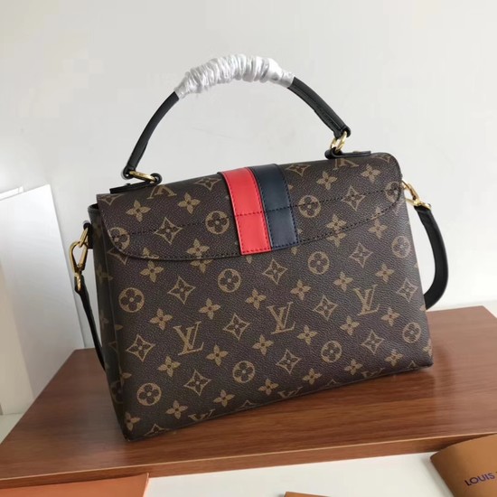 Louis vuitton original monogram canvas ONE HANDLE 48998 red&black