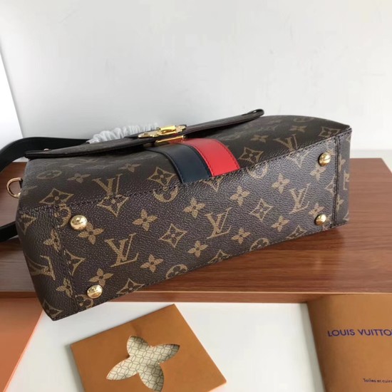 Louis vuitton original monogram canvas ONE HANDLE 48998 red&black