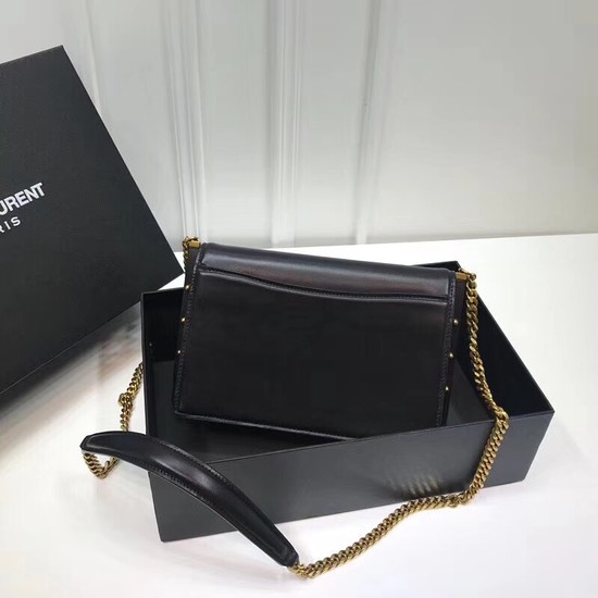 SAINT LAURENT Bellechasse leather shoulder bag 513667 black