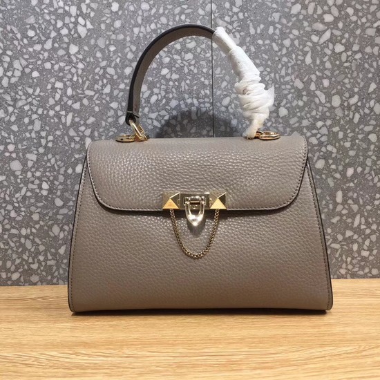 Valentino Original Leather Tote Bag 0065 grey