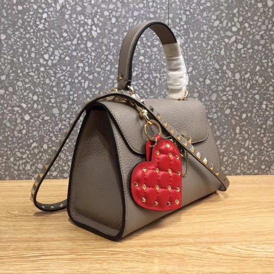 Valentino Original Leather Tote Bag 0065 grey