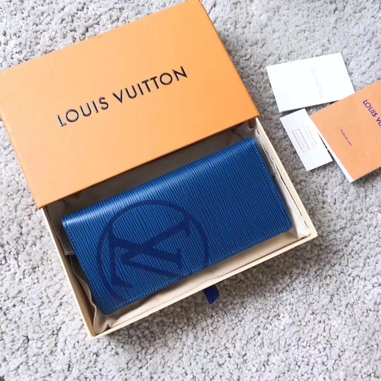 Louis Vuitton EPI leather Wallet 63511 blue