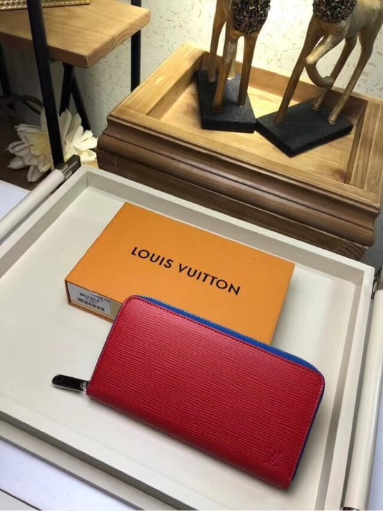 Louis Vuitton EPI leather Zippy Wallet 67267 red