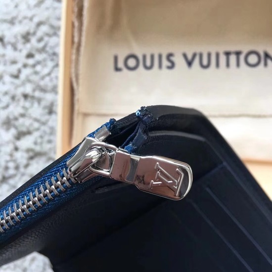 Louis Vuitton RIVETS CHAIN Wallet 63518 blue