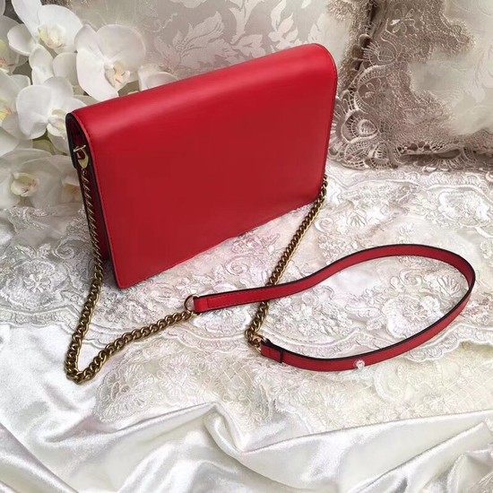 Yves Saint Laurent Monogramme Calf leather cross-body bag 2569 red