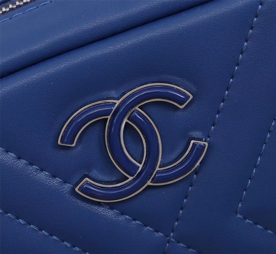 Chanel mini Sheepskin Leather cross-body bag 4669 blue