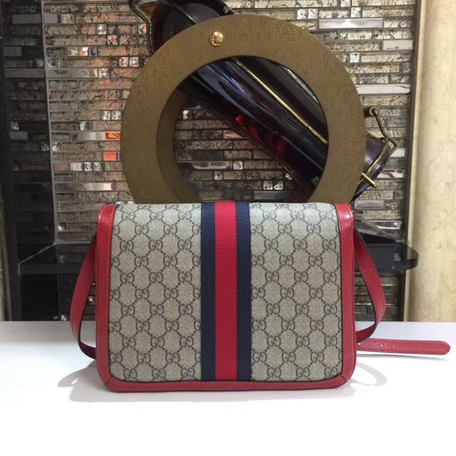 Gucci Queen Margaret GG Supreme medium shoulder bag 524356 red