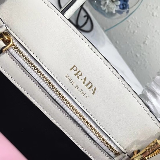 Prada saffiano lux tote original leather bag bn4458 white