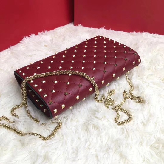 Valentino Original Leather cross-body bag 38020 Wine