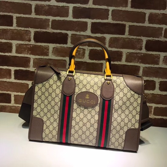 Gucci Courrier soft GG Supreme duffle bag 459311 brown