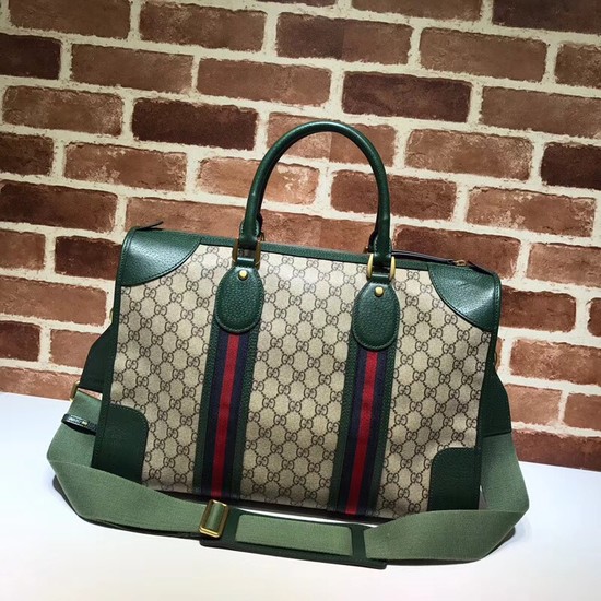 Gucci Courrier soft GG Supreme duffle bag 459311 green