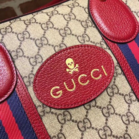 Gucci Courrier soft GG Supreme duffle bag 459311 red