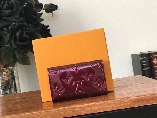 Louis Vuitton Monogram Vernis 6 KEY HOLDER 90900 purple