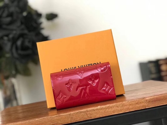 Louis Vuitton Monogram Vernis 6 KEY HOLDER 90900 red