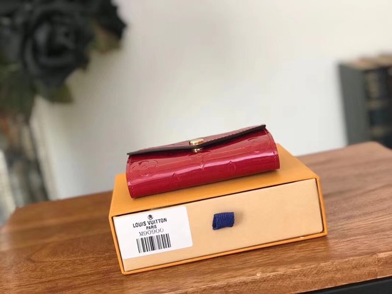 Louis Vuitton Monogram Vernis 6 KEY HOLDER 90900 red