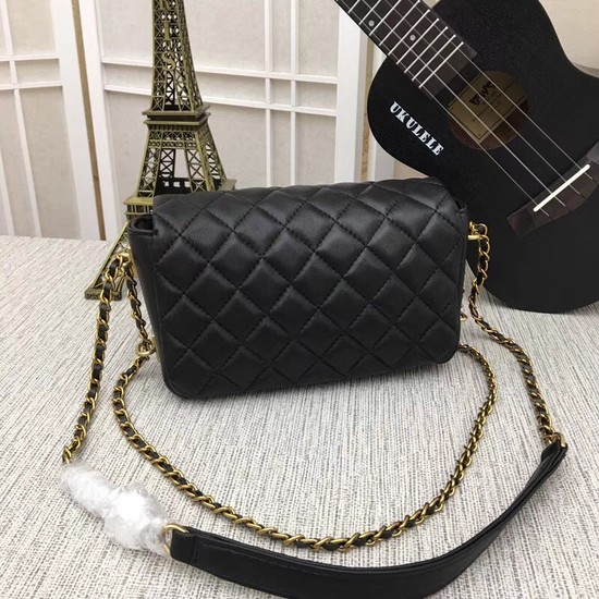 Chanel mini Sheepskin Leather cross-body bag 5698 black