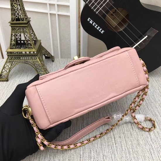 Chanel mini Sheepskin Leather cross-body bag 5698 pink