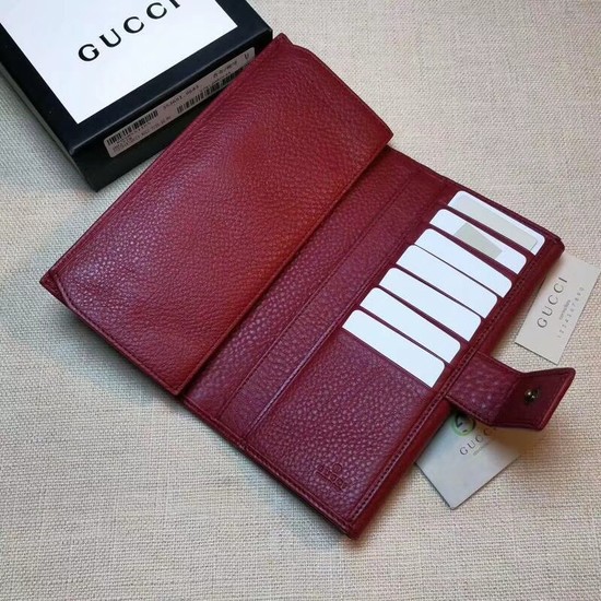 Gucci Calf leather Wallet 337335 red