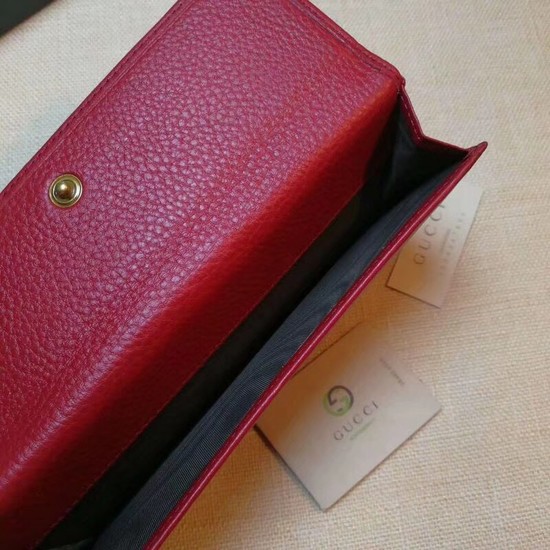 Gucci Calf leather Wallet 337335 red