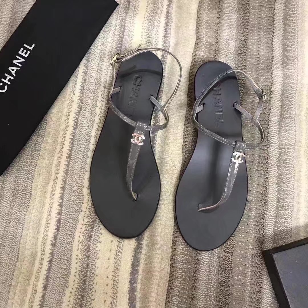 Chanel sandals CH2332LS grey heel of a shoe 2CM