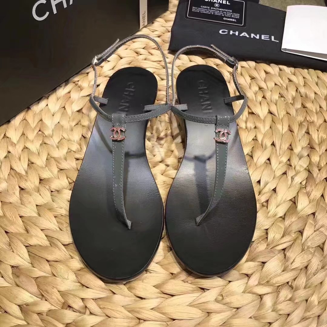 Chanel sandals CH2333LS grey heel of a shoe 4CM