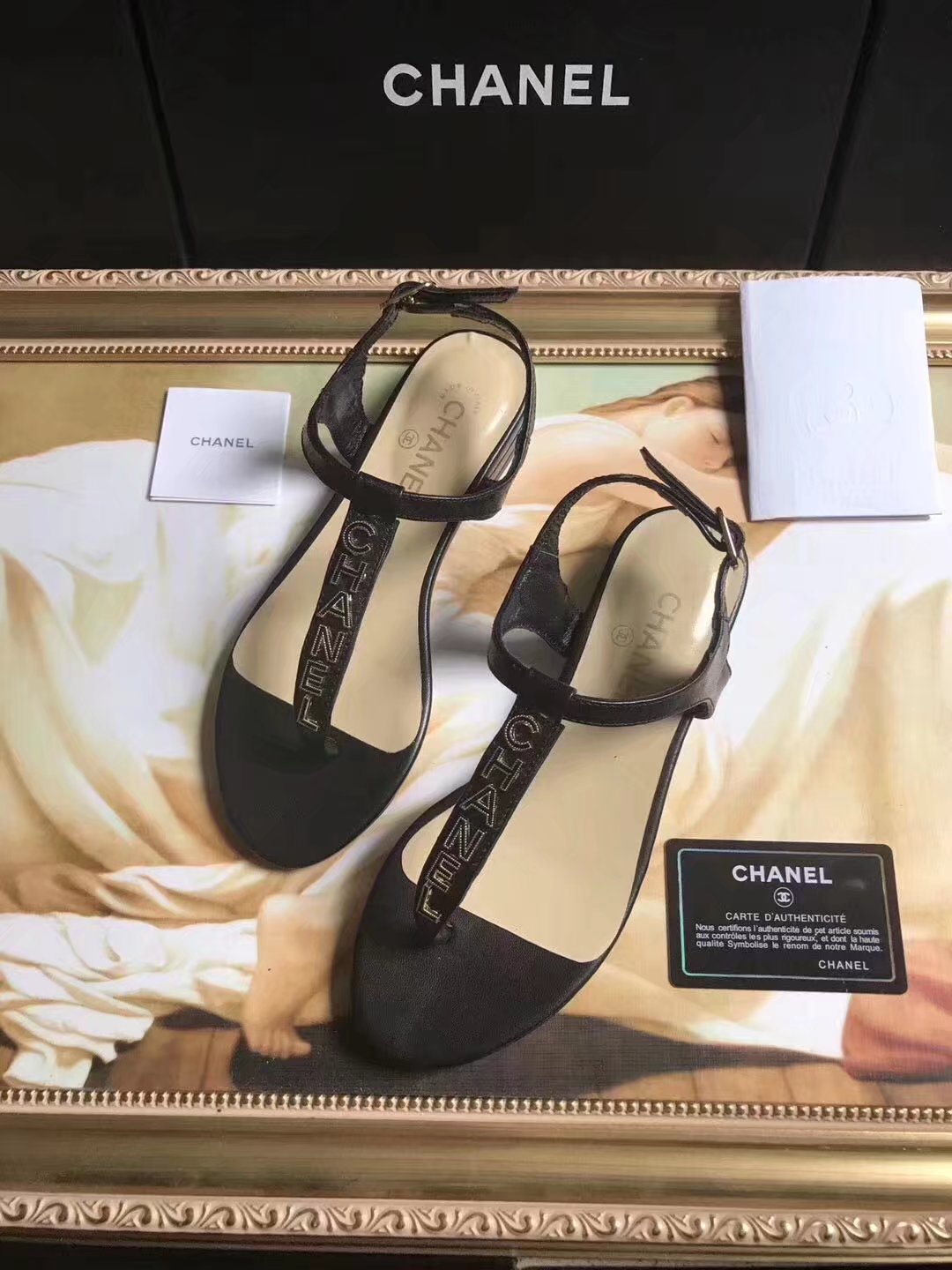 Chanel sandals CH2438HLL black