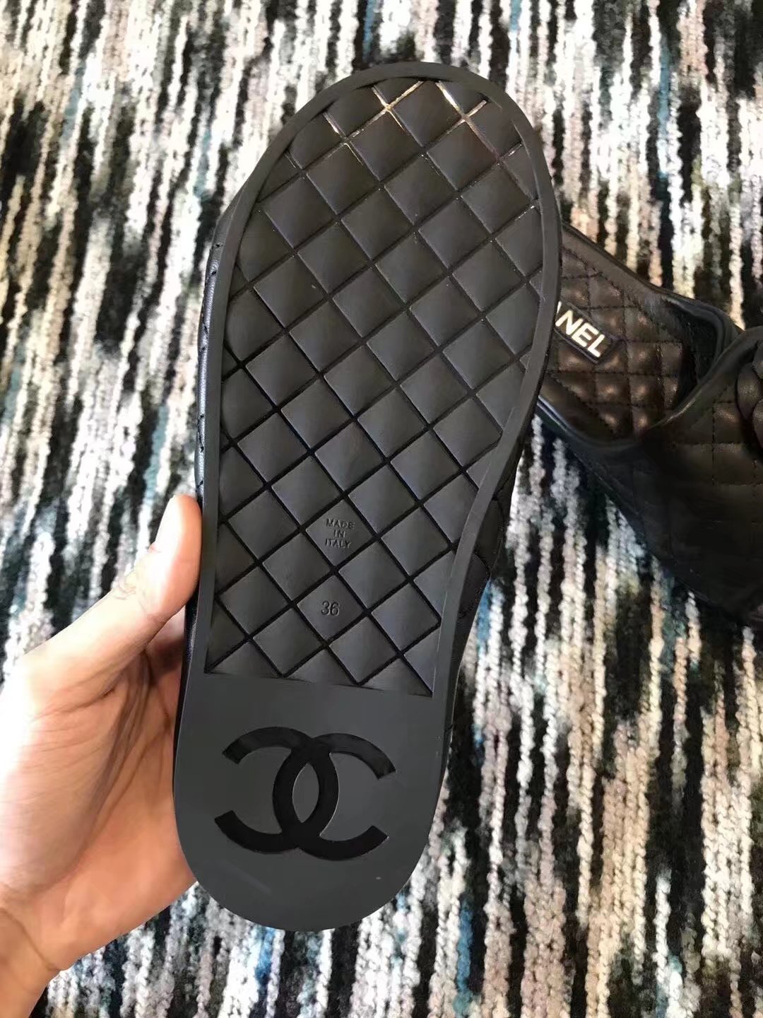 Chanel slippers CH2335LRF black