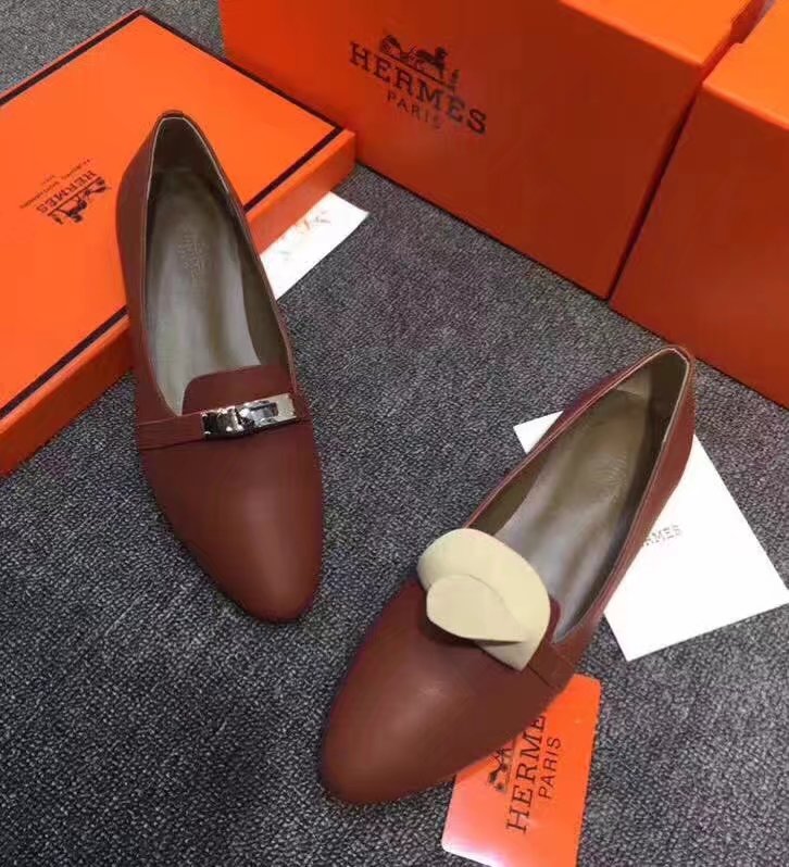 Hermes Casual Shoes HO780365 Brown