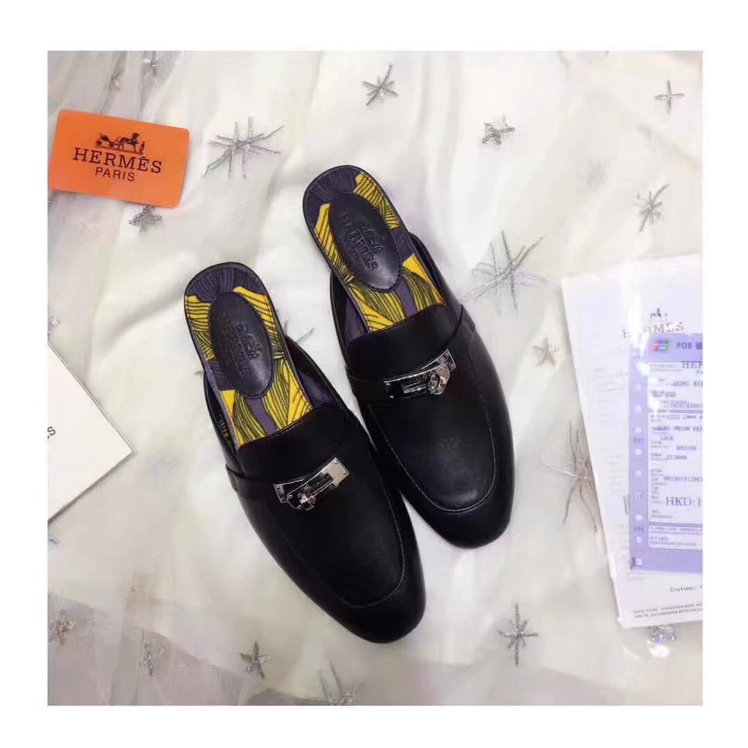 Hermes Casual Shoes HO780365 black