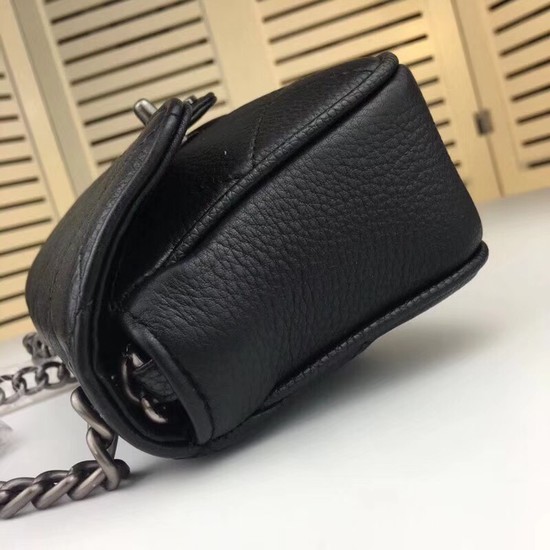 Chanel mini Leather cross-body bag 7739 black