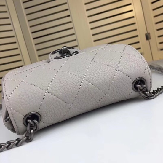 Chanel mini Leather cross-body bag 7739 grey