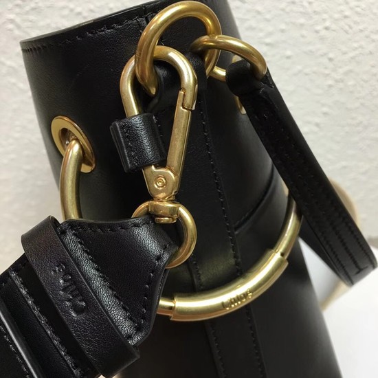 Chloe Roy Mini Smooth Leather Bucket Bag S126 black