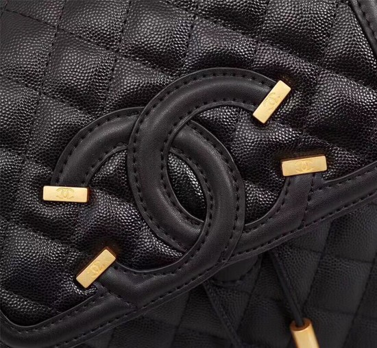 Chanel Caviar Leather Backpack 83430 black