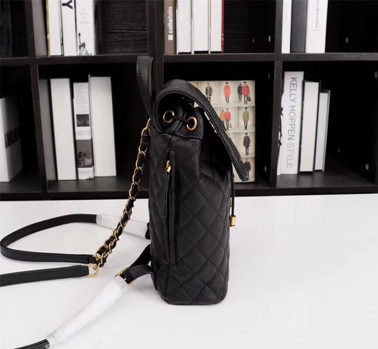 Chanel Caviar Leather Backpack 83430 black