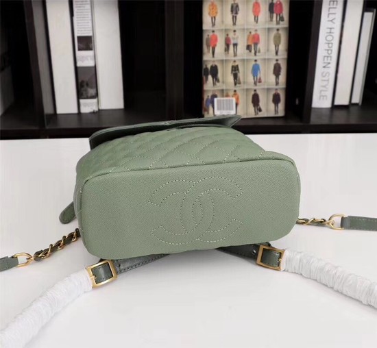 Chanel Caviar Leather Backpack 83430 green