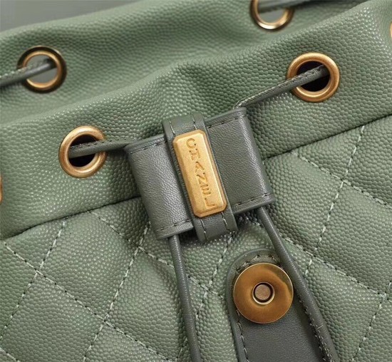 Chanel Caviar Leather Backpack 83430 green