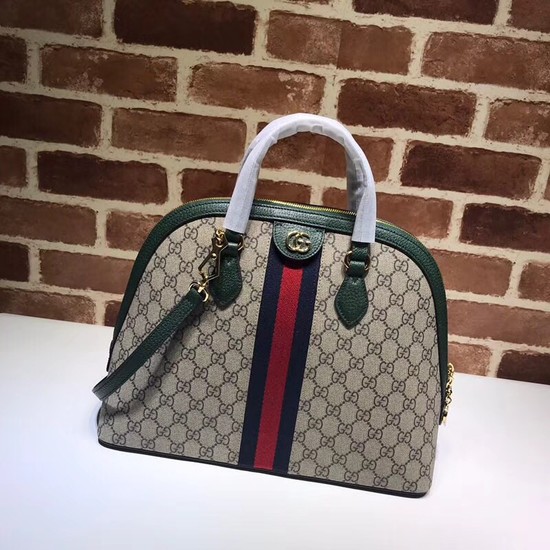 Gucci Ophidia GG medium top handle bag 524533 green