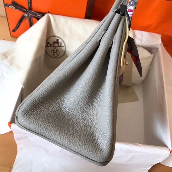 Hermes Birkin Tote Bag Original Togo Leather BK35 grey